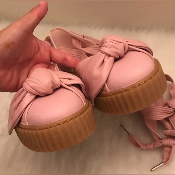 Fenty x Puma Pink Bowed Creeper Sandals - Picture 3 of 6